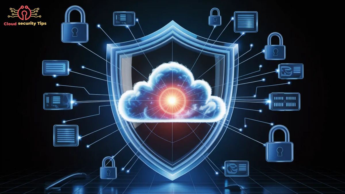 cloud security system protecting data with encryption and firewall technology
