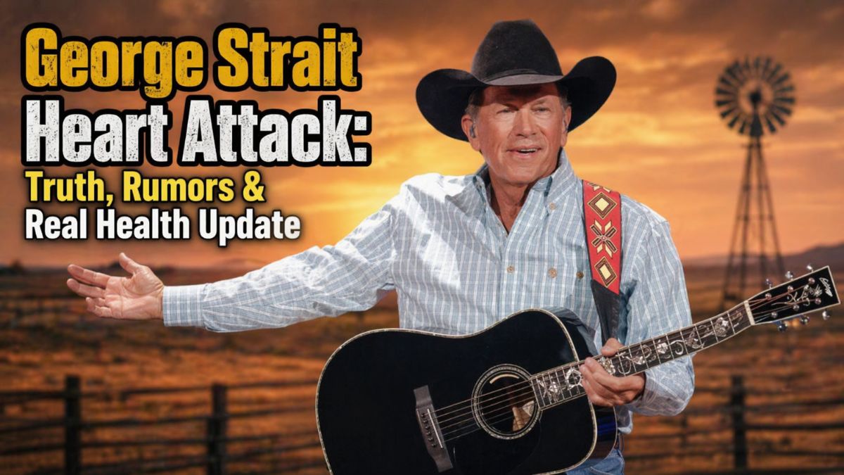 George Strait performing on stage with country music background, symbolizing health rumors and public speculation
