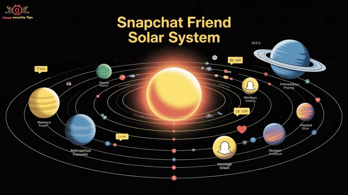 Snapchat Friend Solar System showing Snapchat+ planet ranking of friends based on interaction levels