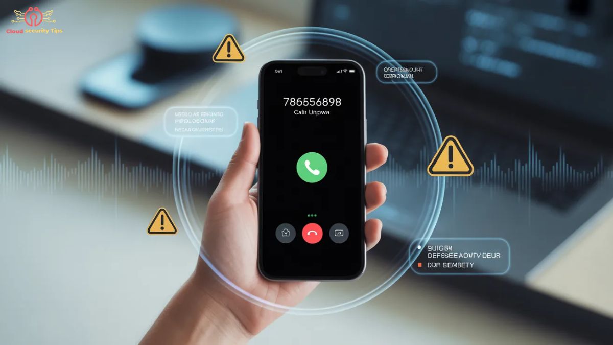 Unknown call from 7865856898 displayed on smartphone screen