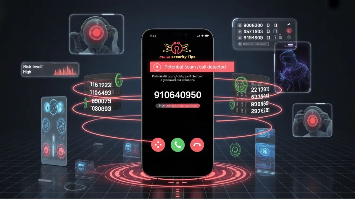 9106440950 scam call warning on mobile screen