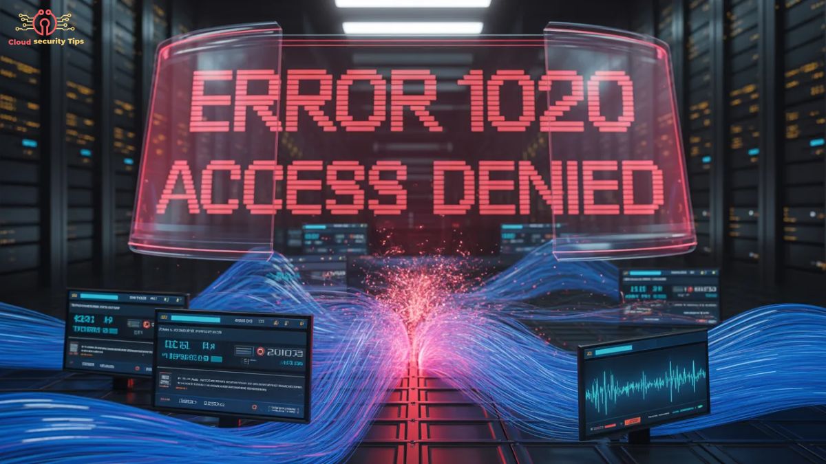 Cloudflare Error 1020 access denied message displayed on a secure firewall protection screen
